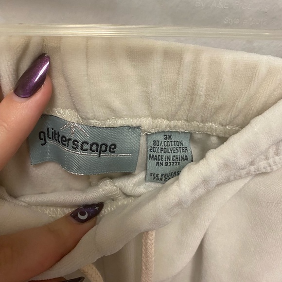 Glitterscape Plus Size 3X Y2K Tracksuit Set Bomber Jacket and Sweatpants. - Picture 7 of 8